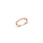 Gumus Rose Zirkon Tasli Crown Yuzuk Sgtl10290byz