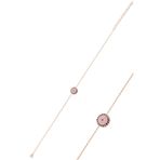 Gümüş rose zirkon taşlı nazar modeli bileklik