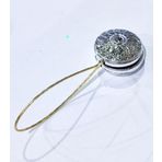 Gümüş Silver Yuvarlak Mıknatıslı Perde Tutacağı Magnetik Toka Çelik Telli Dekoratif Perde Mandalı