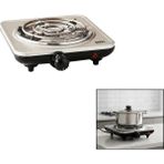 Gümüş Tek Gözlü Elektrikli Ocak 1000W 5 Farklı Ayarlanabilir Isı Kontorl Kaymaz Ayak Hızlı Isınan Taş SCO-5065 (2)
