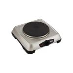 Gümüş Tek Gözlü Mini Elektrikli Ocak 1500W Ayarlanabilir Termostat Isıtıcı Yüzey = 18Cm Ap-516 Go53/1395