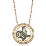 Gümüş Tuğralı Bayan Kolye SL1807