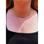 Gümüş Üzeri 14 Ayar Altın Kaplama Beauty Of Medallion Kolye