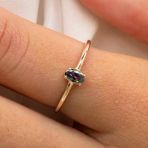 Gümüş Yüzük - İtalyan Kol 0.30 Ct Mistik Topaz Taşlı Tek Taş Yüzük-Mistik Topaz 925 Ayar Gümüş Yüzük