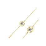 Gumush BR0460329 Gold Sarı Yaşam Çiçeği Gümüş Kadın Bileklik