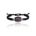 Gumush BR0460585 Kayı Boyu Makrome Gümüş Erkek Bileklik