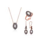 Gumush Gümüş Elmas Montür Set