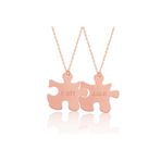 Gumush PT0580042 Gümüş Kişiye Özel Puzzle İsimli Kolye