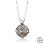 Gumush Swarovski Crystal Taşlı Deniz Kabuğu Kadın Gümüş Kolye