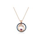 Gumush T4282 Anne Ve Bebek Sevgisi Gümüş Kadın Kolye