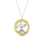 Gumush T4927 gümüş Gold Başak Burcu Kolye