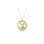 Gumush T4932 gümüş Gold Kova Burcu Kolye