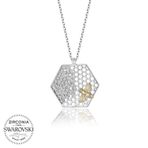Gumush T5736 Swarovski Taşlı Arı Gümüş Kadın Kolye