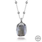 Gumush T7641 Swarovski Crystal Taşlı Top Zincir Baget Kadın Gümüş Kolye
