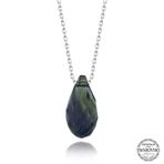 Gumush T7645 Swarovski Crystal Taşlı Drop Kesim Kadın Gümüş Kolye