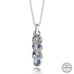 Gumush T7685 Swarovski Crystal Taşlı Salkım Kadın Gümüş Kolye