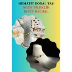GÜMÜŞTEL EL SANATLARI Sertifikalı Hematit Doğal Taş Bileklik & Halhal Özel Tasarım