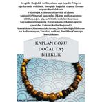 GÜMÜŞTEL EL SANATLARI Sertifikalı Kaplan Gözü Taşı Bileklik Orijinal AAA Kalite Sürpriz Hediyeli