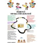 GÜMÜŞTEL EL SANATLARI Sertifikalı Öğrenci Odaklanma Kolyesi Oniks,Hematit,Unakit,Kuvars,Akik,Kalsit,Aventurin,Havlit