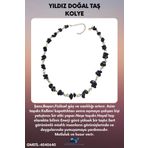 GÜMÜŞTEL EL SANATLARI Sertifikalı Yıldız Doğal Taş Özel Tasarım Kolye Lacivert Aaa Kalite Sürpriz Hediyeli