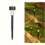 Gün Işığı Sarı Ledli Solar Güneş Enerjili Büyük Boy 32CM Bahçe Lambası Siyah Renk - Sarı - Gün Işığı