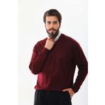 Günay Erkek V Yaka Yün Kazak 5000 Bordo
