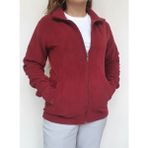 Günay Kadın Kışlık Slim Fit Kalıp Cepli Polar Softshell Mont-Ceket - Bordo - XS