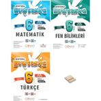 Günay Yayınları 6. Sınıf Bumerang Matematik Fen ve Türkçe Etkinlikli Soru Bankası 3lü Set + Telefon Standı