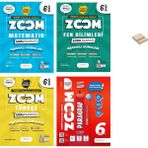 Günay Yayınları 6. Sınıf Zoom Matematik Fen Türkçe ve Paragraf Soru Bankası 4lü Set + Telefon Standı