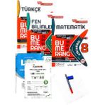 Günay Yayınları 8.Sınıf Bumerang Matematik+Fen+Türkçe Defter&kitap-Yeni Baskı-(Muba+Aydın Yayınları Deneme+Faber Kalem+Silgi)