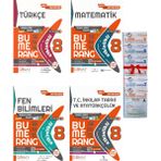 Günay Yayınları 8.Sınıf Bumerang Türkçe / Matematik / Fen / Inkılap Etkinlikli Defter 4 Kitap