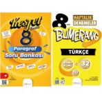 Günay Yayınları Gün&Ay Yayınları 8. Sınıf Keşfet Paragraf Soru Bankası ve Bumerang 32 Haftalık Türkçe Denemesi 2 Kitap