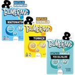 Günay Yayınları LGS Bumerang Serisi Türkçe+Matematik+Fen Bilimleri Haftalık Denemeler Seti