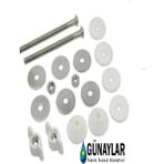 Günaylar Tema Siamp Rezervuariç Takım Sabitleme Vidaları ve Somunları - 9 cm - Krom