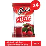 Günbak 250GR Vişne Aromali Içecek Toz x 4 Adet - 250 gr