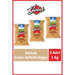 Günbak Esmer İnce Köftelik Bulgur 1 Kg X 3 Adet