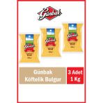 Günbak Köftelik Bulgur 1 Kg X 3 Adet