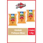 Günbak Patlayan Mısır 1 Kg X 3 Adet GUNBAKMISIRX3