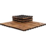 Gunbo Home Tik Karo Deck Teak Yer Karosu Masif Ahşap Sudan Etkilenmez Bahçe Banyo Parkesi - Bronz
