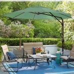 Gunbo Outdoor 3 Mt Katlanir Bahce Teras Balkon Şemsiyesi Gölgelik Muz Ampul Şemsiye Eğilebilen Sallanır Şemsiye
