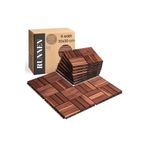 GUNBO OUTDOOR Runnen Akasya Ağacı Yer Karosu 9 Adet Bahçe Banyo Deck Ahşap Karo Masif Yer Döşemesi Balkon Deck