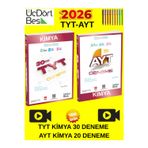 Güncel 2026 Müfredat Üçdörtbeş Tyt-Ayt Kimya 30-20 Li Deneme Seti Tablet Kalem