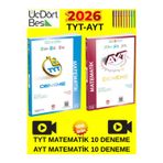 Güncel 2026 Müfredat Üçdörtbeş Tyt-Ayt Matematik 10’Lu Deneme Seti Tablet Kalem