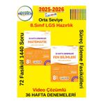 Güncel 8.Sınıf Lgs Hazırlık Matematik-Fen 36 Haftalık Süreç İzleme Deneme Seti+Kalem