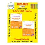 Güncel 8.Sınıf Lgs Hazırlık Matematik-Türkçe 36 Haftalık Süreç İzleme Deneme Seti+Kalem