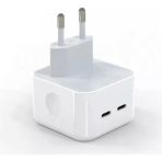 Guncel Dijital İphone Apple İpad Apple Watch Apple Airpods Uyumlu 35W Cift Usb-C Baglanti Sarj Aleti Adaptor