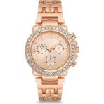GÜNCEL VİTRİN Zirkon Taşlı Kadın Saat Kararmaz Rodyum Kaplama - Rose Gold