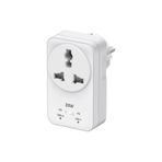GüncelÇarşı Hızlı Şarj Özellikli, Akım Korumalı 20W PD Hızlı Şarjlı Universal Priz Dönüştürücü, 2500W Akım Korumalı, USB-C ve USB-A Çıkışlı, Tüm Ülke Fişleri Uyumlu (BEYAZ)