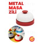 GüncelÇarşı Metal Otel Resepsiyon Restoran Masa Zili Çanı