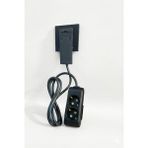 gündüz elektromarket Ultra Ince Fişli Uzatma Kablosu 2’li (1,5m)Dar Alanlar Için Şık ve Pratik Çözüm! - Siyah - 1,5 Metre